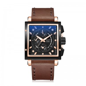 Alexandre Christie AC 6182 Rosegold Brown Leather GCLBRBA